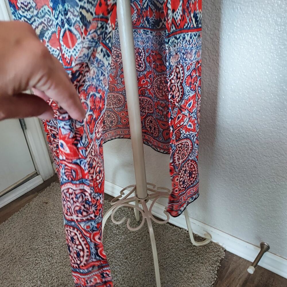 EnFocus Studio Orange Paisley Maxi Dress Size 10 - Picture 11 of 14